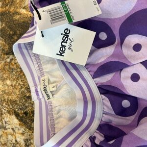 Kensie Girl Lavender and White Circle Dress